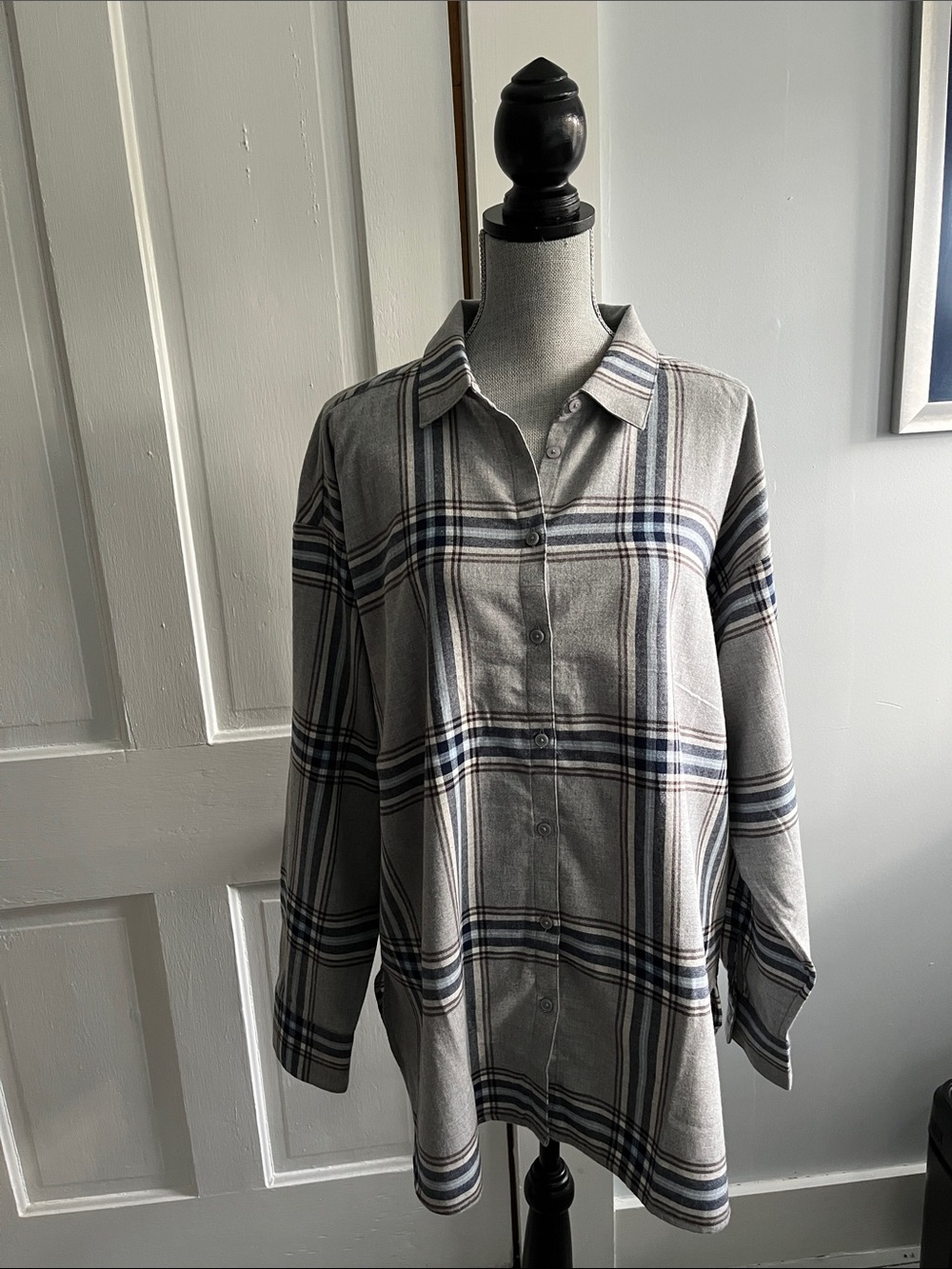 NWT • LOFT PLAID FLANNEL SHIRT